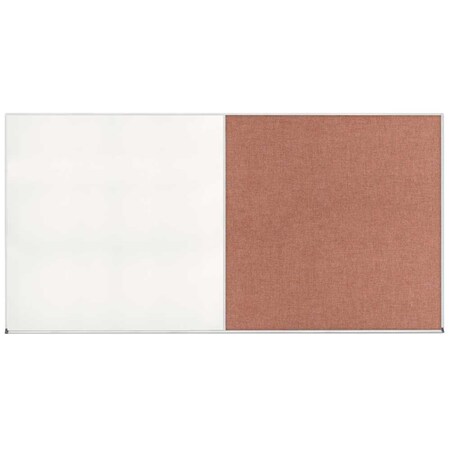 United Visual Products Enclosed Corkboard, 1 Door, 24"x36", 4" Fra UV3415-WHITE-FORBO